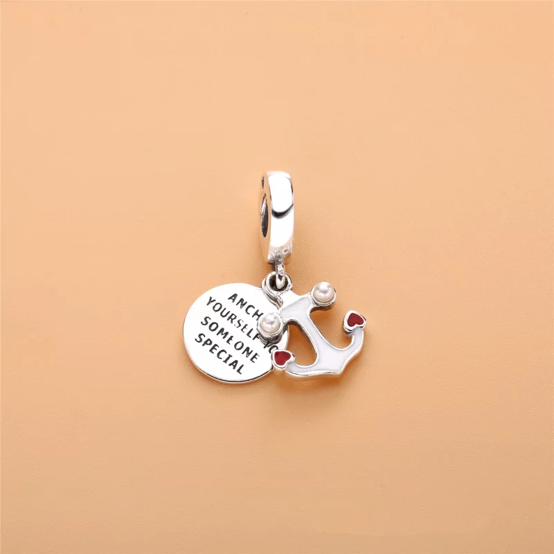 (image pour) Charm pendentif Ancre de l'Amour, PANDORA France - 797208ENMX - Afficher 3