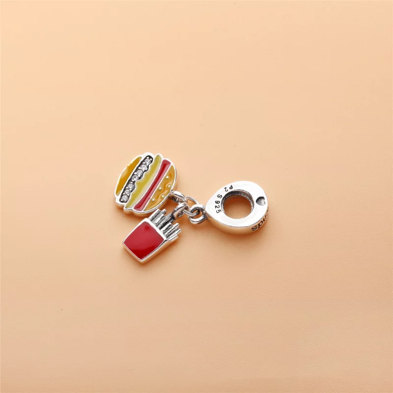 (image pour) Charm pendentif Burger et Frites PANDORA France - 797211ENMX - Afficher 3