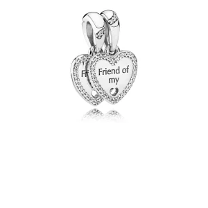 Charm Pendentif Cœurs de l'Amitié - PANDORA - 792147CZ (image pour) Charm Pendentif Cœurs de l'Amitié - PANDORA - 792147CZ
