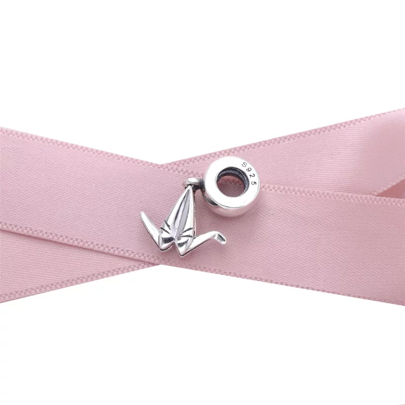 (image pour) Charm Pendentif Grue en Origami - 791953 - Afficher 2