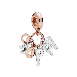 (image pour) Charm pendentif Happy PANDORA Rose™ - 787017NPO