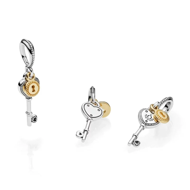 (image pour) Charm pendentif La Clé de mon Cœur PANDORA France - 796593 - Afficher 5