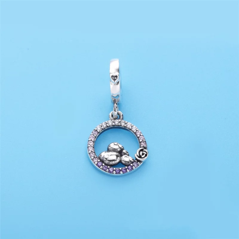 (image pour) Charm pendentif Maman Oiseau et son Oisillon PANDORA France - 797060NPRMX - Afficher 2
