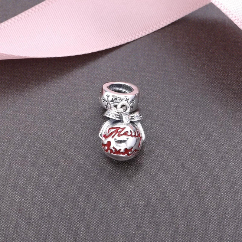 (image pour) Charm pendentif Pandora Noël Magique 792008CZ - Charm pendentif Boule Joyeux Noë - Afficher 2