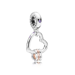 (image pour) Charm pendentif Union de Cœurs PANDORA France - 787247NLCMX