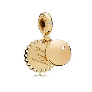 (image pour) Charm pendentif You Are My SunShine PANDORA France - 767066EN158