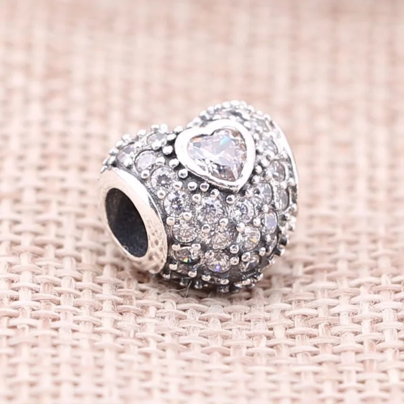 (image pour) Charm Triple Coeur Pavé Pandora - 791168CZ - Afficher 2