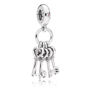 (image pour) Clefs de l'Amour, charm pendant PANDORA France - 797654NPMMX