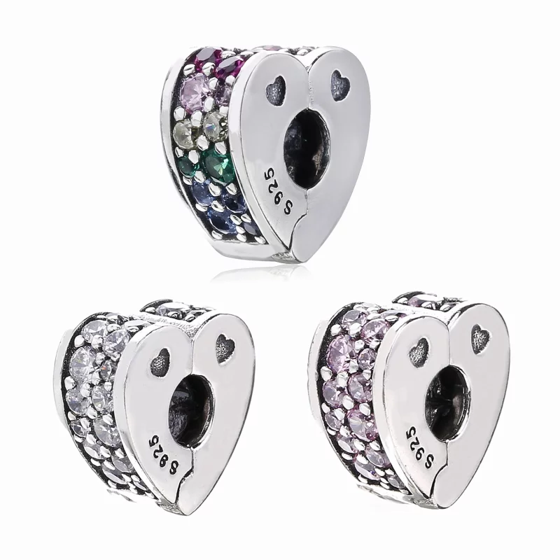 (image pour) Clip Arcs de l’Amour Multicolores PANDORA France - 797020NRPMX - Afficher 2