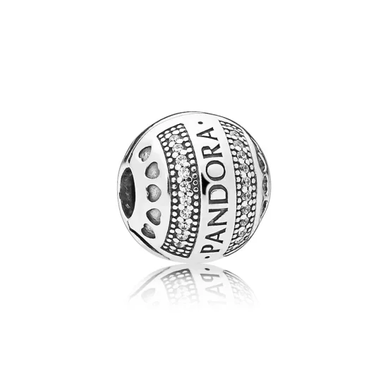 (image pour) Clip Cœurs Signature PANDORA - 797433CZ