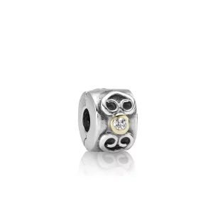 (image pour) Clip Double coeur PANDORA France - 790382D