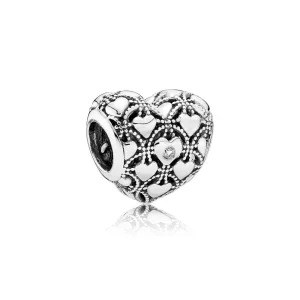(image pour) Club Charm 2016, PANDORA Club 2016 silver charm, 0.01ct TW h/vs diamond - 791912D - Charms