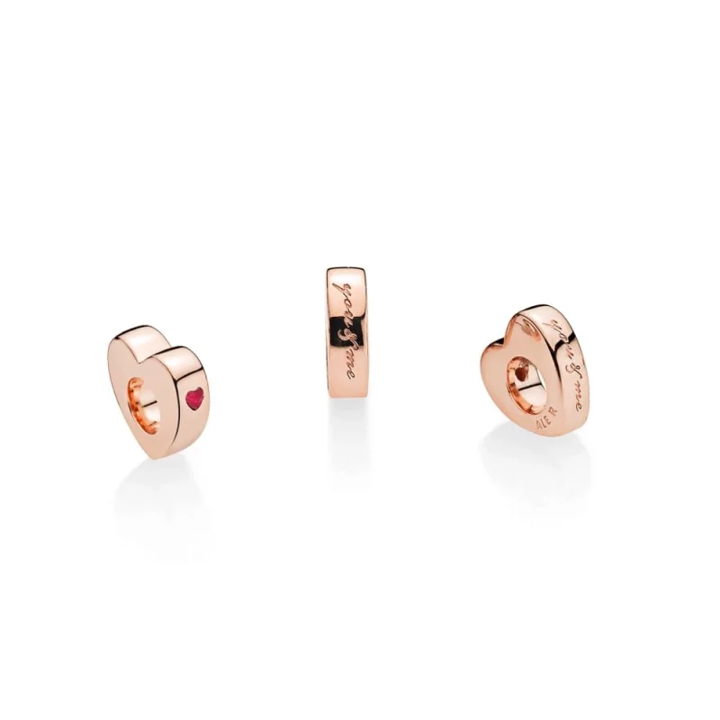 (image pour) Espaceur Deux Cœurs PANDORA Rose™ - 786559CZR - Afficher 3