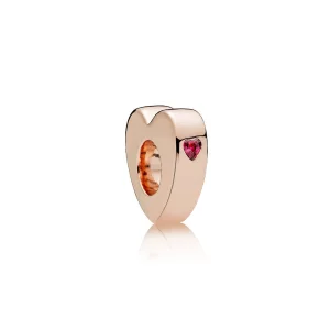 (image pour) Espaceur Deux Cœurs PANDORA Rose™ - 786559CZR