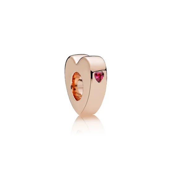 (image pour) Espaceur Deux Cœurs PANDORA Rose™ - 786559CZR