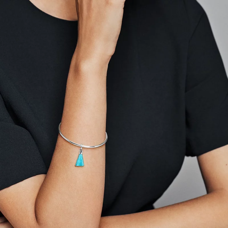 (image pour) Espaceur Pompon Turquoise PANDORA France - 797212CTQ - Afficher 2