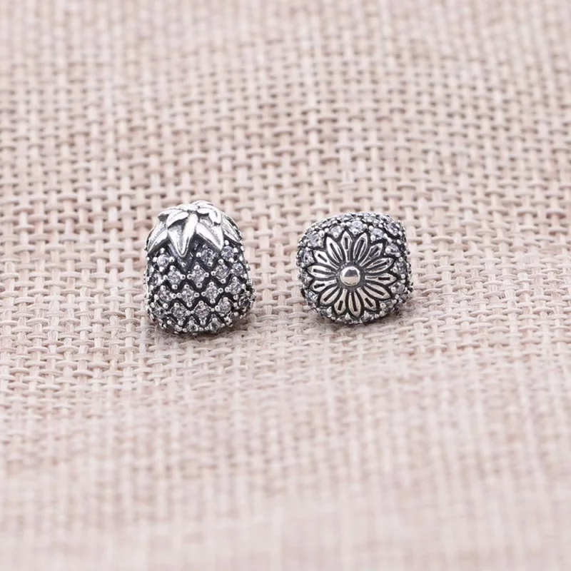 (image pour) PANDORA - Ananas ensoleillé, cz incolore - 791293CZ - Charms - Afficher 2