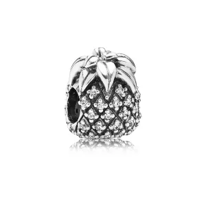 (image pour) PANDORA - Ananas ensoleillé, cz incolore - 791293CZ - Charms
