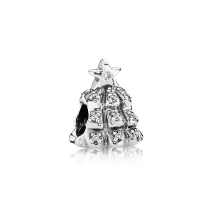 (image pour) PANDORA - Arbre de Noël, cz incolore - 791239CZ - Charms