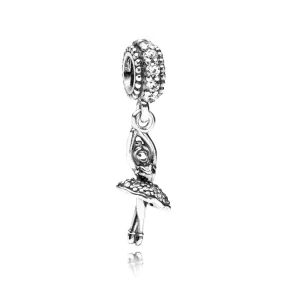 (image pour) PANDORA - Ballerine, cz incolore - 791365CZ