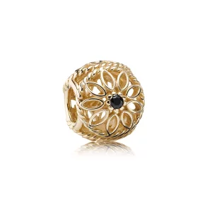 PANDORA - Beauté délicate, spinelle noir - 750821SPB (image pour) PANDORA - Beauté délicate, spinelle noir - 750821SPB