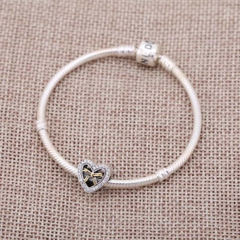 (image pour) PANDORA - Cadeau de l'amour, cz incolore - 791875CZ - Charms - Afficher 2