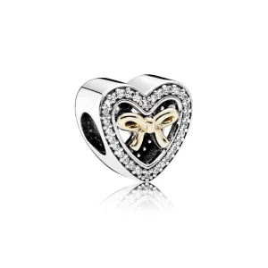(image pour) PANDORA - Cadeau de l'amour, cz incolore - 791875CZ - Charms