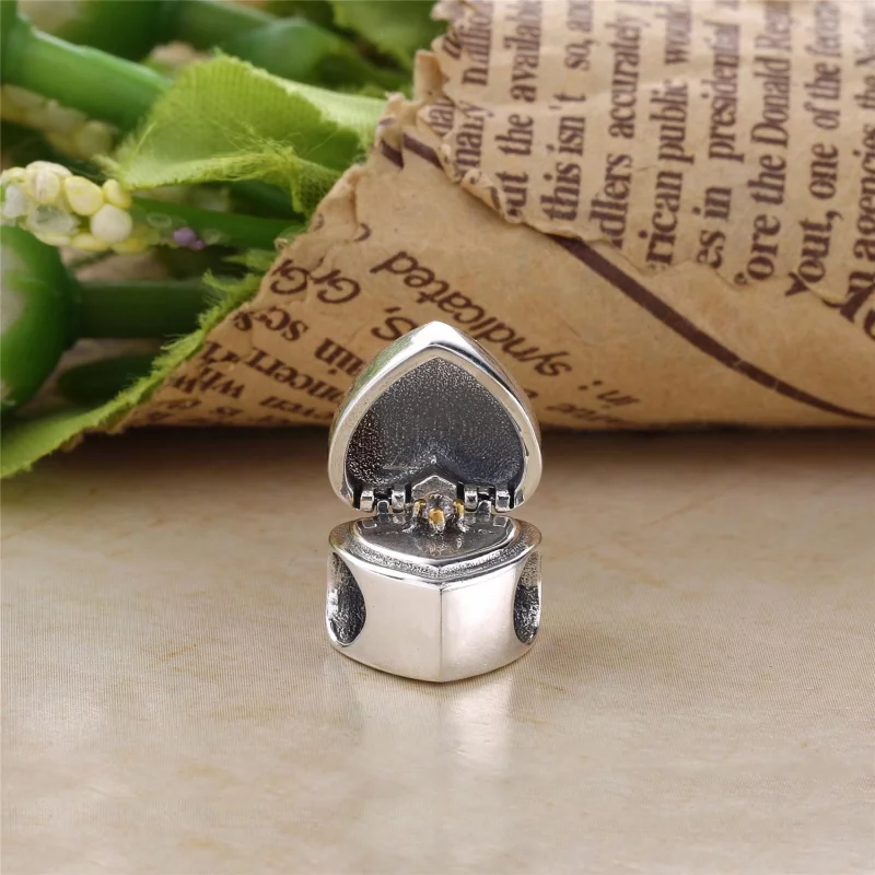 (image pour) PANDORA - Cadeau du cœur, cz incolore - 791247CZ - Charms - Afficher 3