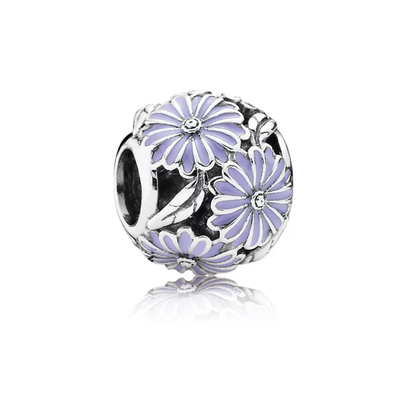 (image pour) PANDORA - Champ de marguerites, émail lavande - 791487EN66 - Charms