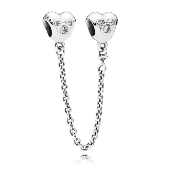 (image pour) PANDORA - Chaîne de Confort Disney, Cœur de Mickey - 791704CZ