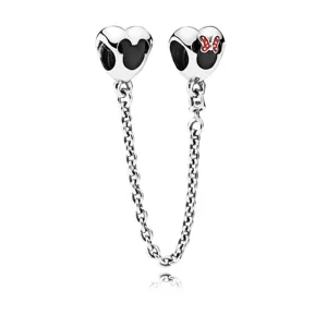 (image pour) PANDORA - Chaîne de Confort Mickey et Minnie Mouse - 7501055889984P