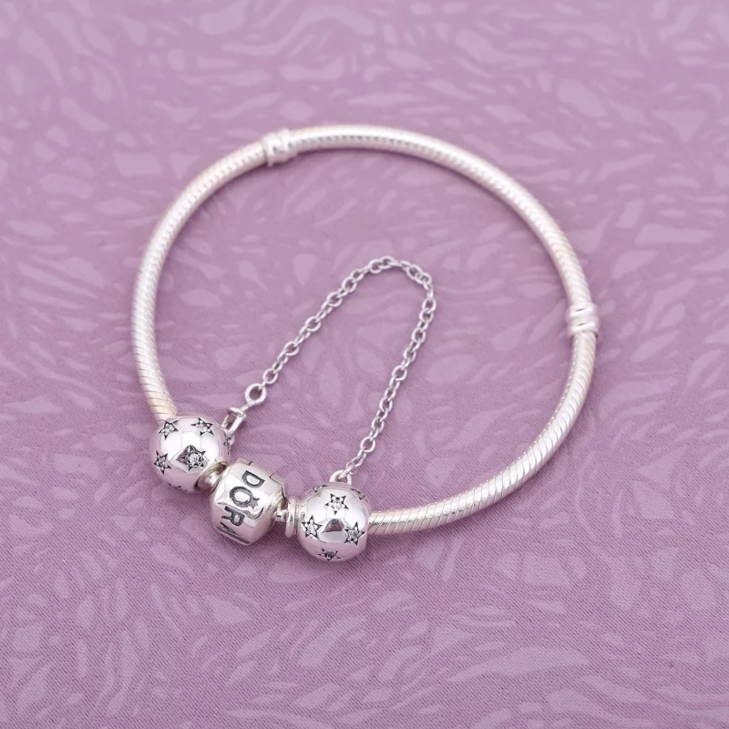 (image pour) PANDORA - Chaîne de Confort Étoile - 791782CZ - Afficher 2