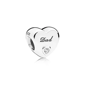 PANDORA - Charm Amour d'un Père - 796458CZ (image pour) PANDORA - Charm Amour d'un Père - 796458CZ