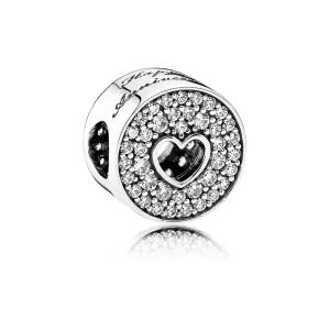 (image pour) PANDORA - Charm Anniversaire - 791977CZ