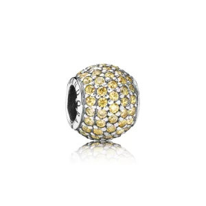 (image pour) PANDORA - Charm Boule Pavée Doré - 791051FCZ