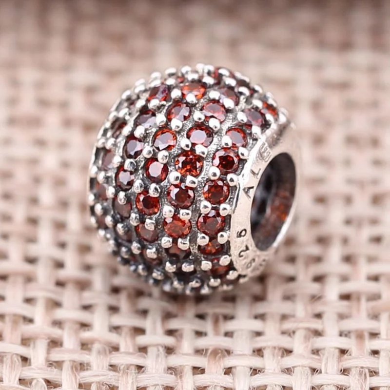 (image pour) PANDORA Charm Boule Pavée Rose - 791051CZS - Afficher 2