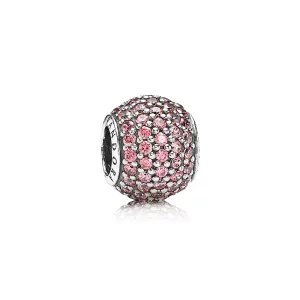 (image pour) PANDORA - Charm Boule Pavée Rose - 781051CZ
