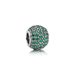 (image pour) PANDORA - Charm Boule Pavée Verte - 791051CZN