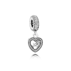 (image pour) PANDORA - Charm Centre de Mon Cœur - 791521CZ