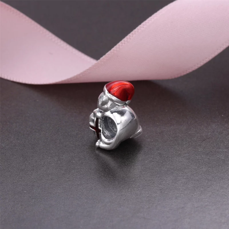 (image pour) PANDORA - Charm Chaton de Noël - 792007EN39 - Afficher 3