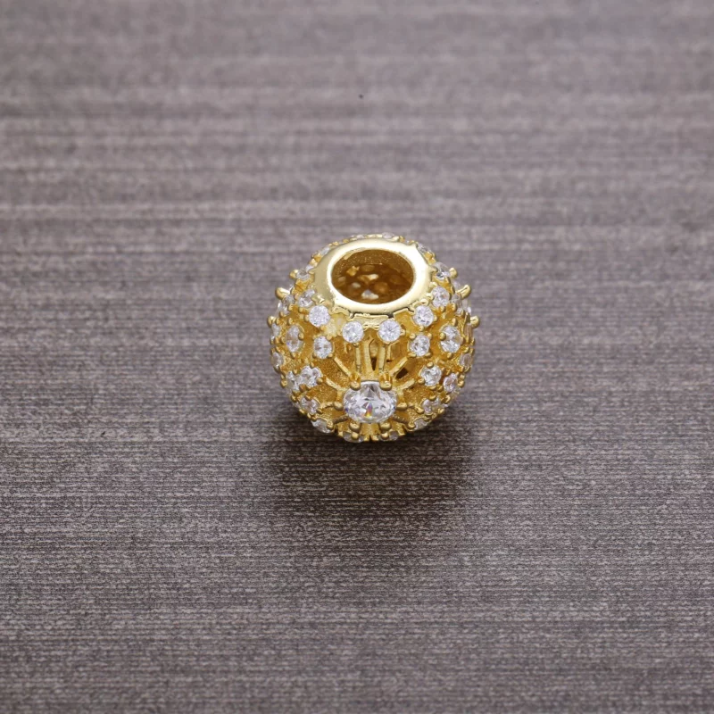 (image pour) PANDORA - Charm éclat Intérieur Ajouré Or - 750838CZ - Afficher 3