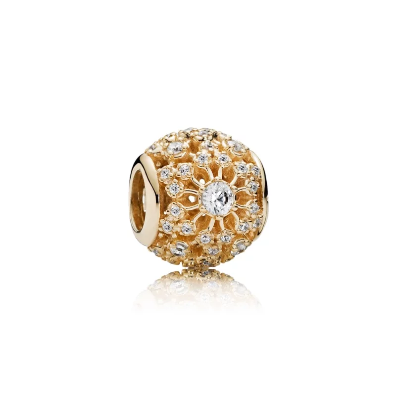 (image pour) PANDORA - Charm éclat Intérieur Ajouré Or - 750838CZ