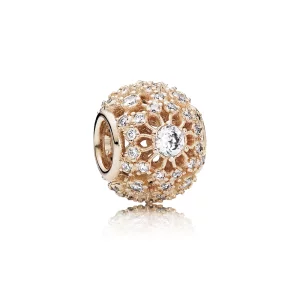 (image pour) PANDORA - Charm éclat Intérieur Ajouré Rose - 781370CZ