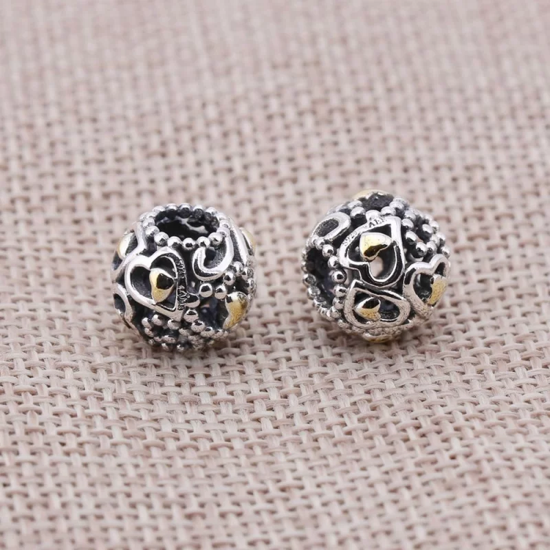 (image pour) PANDORA - Charm Coeur d'amour Openwork - 791372 - Afficher 2
