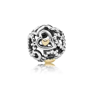 (image pour) PANDORA - Charm Coeur d'amour Openwork - 791372
