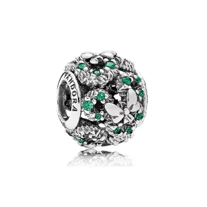 (image pour) PANDORA - Charm Couronne vacances de Mickey la souris Vert - 7501055890334P