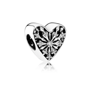 (image pour) PANDORA - Charm Cœur de l'Hiver - 791996CZ