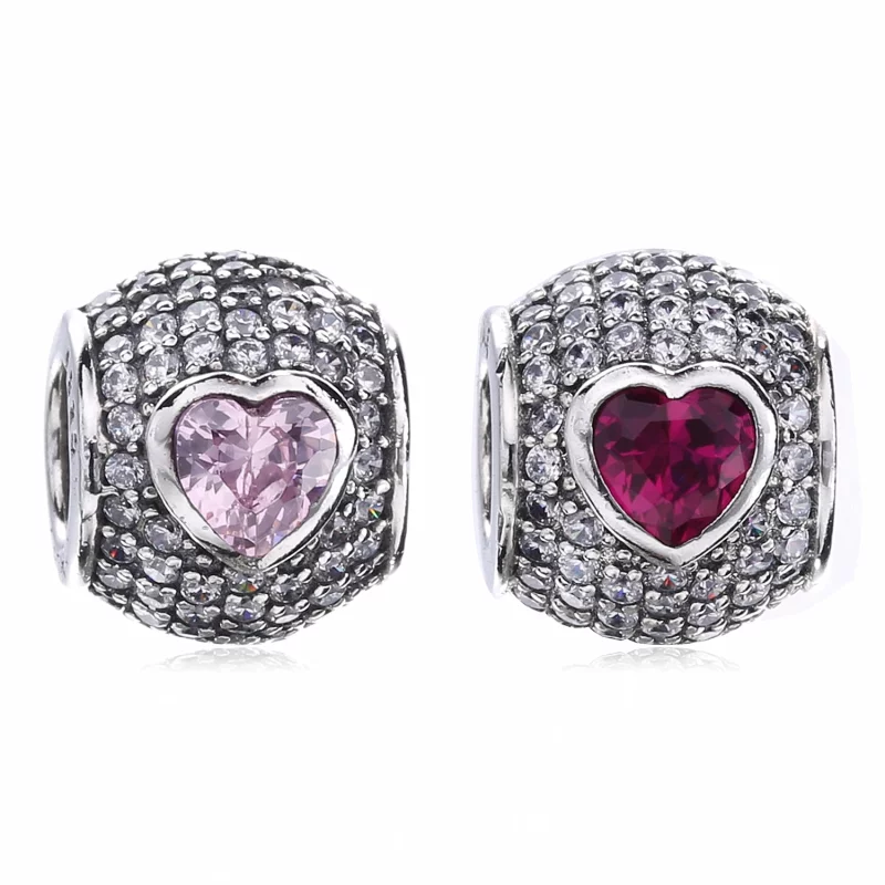 (image pour) PANDORA - Charm Cœur Fascinant - 791815CZS - Afficher 6