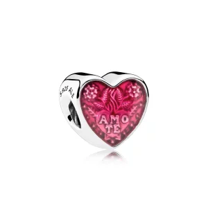 (image pour) PANDORA - Charm Cœur Latin - 792048EN117