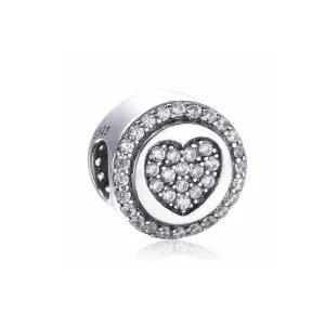 PANDORA - Charm Cœur étincelant - PX00210-1 (image pour) PANDORA - Charm Cœur étincelant - PX00210-1
